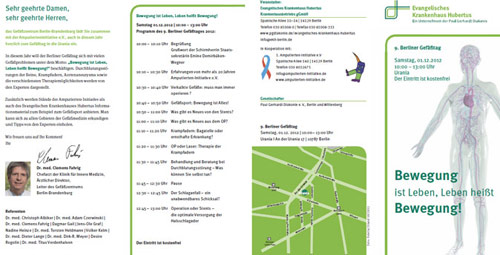 9. Berlin Gefäßtag - Veranstaltungsflyer inkl. Programm