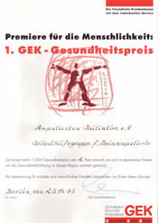 1. GEK Gesundheitspreis