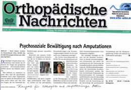 Zeitungsartikel Orthop&auml;dische Nachrichten